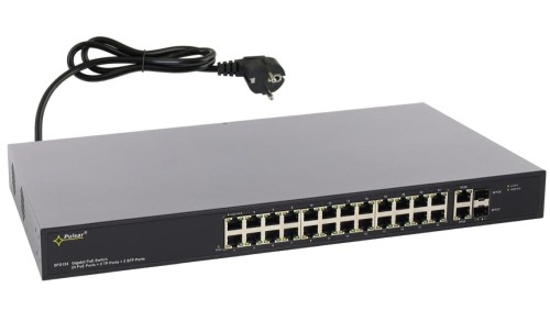 Gigabitowy switch PoE 24-portowy SFG124 do 24 kamer IP
