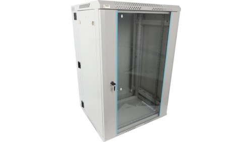 Szafa wisząca RWDA1865-G 18U 19 szara dwusekcyjna 600x901x550mm 60kg