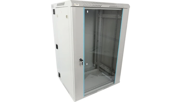 Szafa wisząca RWDA1865-G 18U 19 szara dwusekcyjna 600x901x550mm 60kg