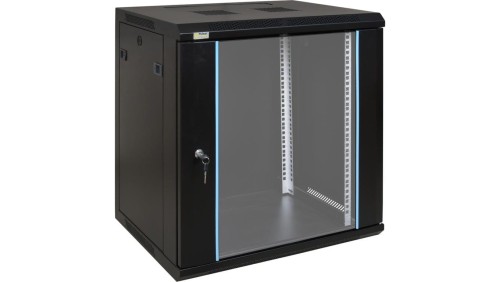 Szafa wisząca RW1264 12U 19 czarna spawana 600x636x450mm 70kg