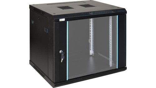 Szafa wisząca RWA964 9U 19 czarna 600x502x450mm 70kg