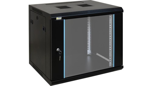 Szafa wisząca RW964 9U 19 czarna spawana 600x503x450mm 70kg