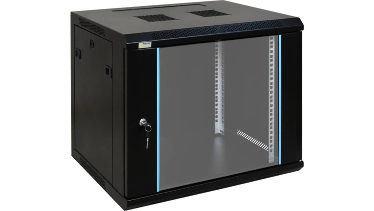 Szafa wisząca RW964 9U 19 czarna spawana 600x503x450mm 70kg