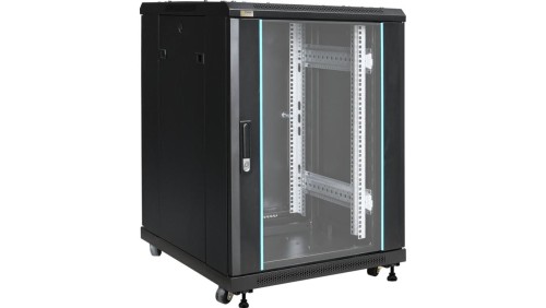 Szafa stojąca RS1566 15U 19 600x855x600mm 1000kg czarna