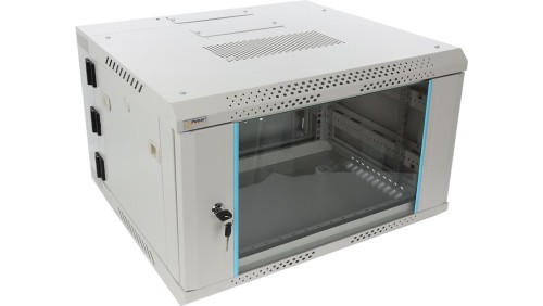 Szafa wisząca RWDA665-G 6U 19 szara dwusekcyjna 600x368x550mm 60kg