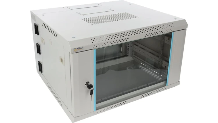 Szafa wisząca RWDA665-G 6U 19 szara dwusekcyjna 600x368x550mm 60kg