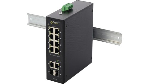 Switch przemysłowy PoE ISFG108 8xPoE 2xSFP 2xRJ45