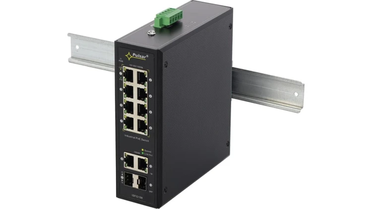 Switch przemysłowy PoE ISFG108 8xPoE 2xSFP 2xRJ45