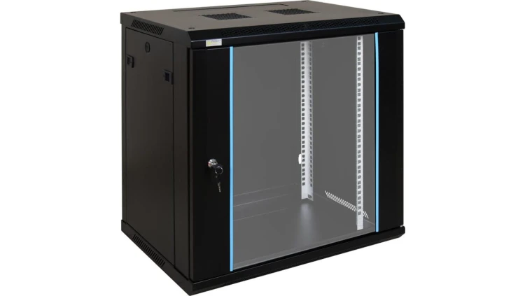 Szafa wisząca RWA1264 12U 19 czarna 600x636x450mm 70kg