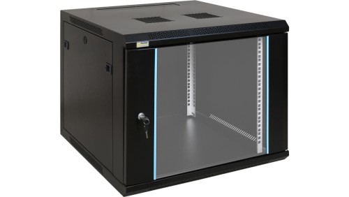 Szafa wisząca RW966 9U 19 czarna spawana 600x503x600mm 70kg