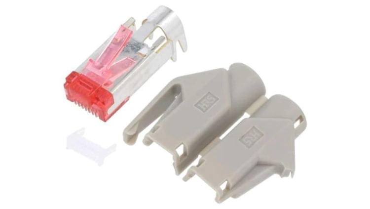 CUCSTDC1PGYSR4E81 Złącze RJ45, wtyk, il.pinów: 8, Kat: 6, złocony, 8p8c, 27AWG÷24AWG