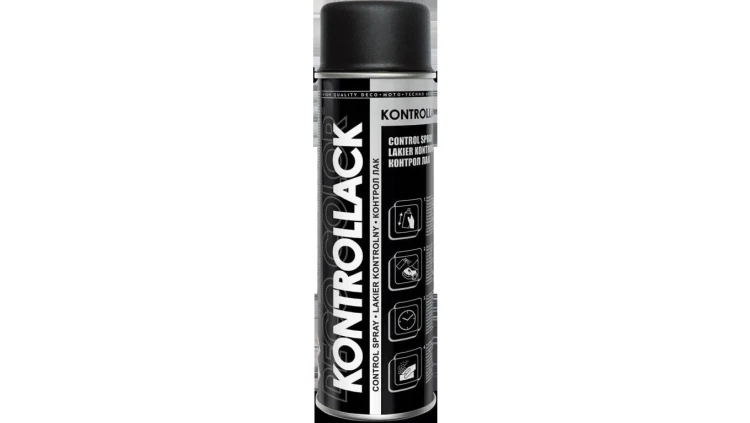 Lakier spray kontrolny 500ml czarny mat KONTROLLACK