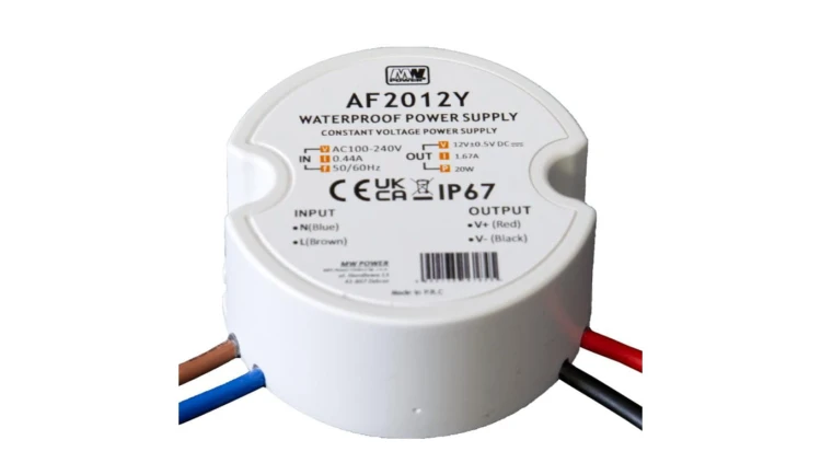 Zasilacz LED dopuszkowy 20W 24V 0.83A okrągły IP67 AF2024Y MW POWER