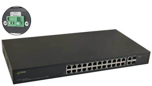 Switch PoE 24-portowy SF124WP bez zasilacza do 24 kamer IP
