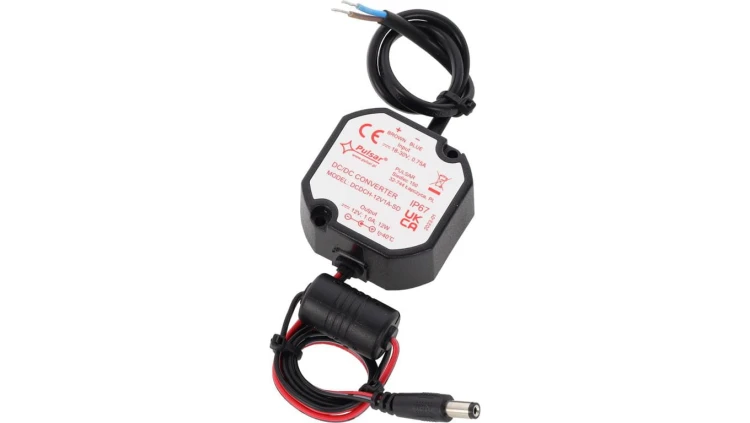 Przetwornica obniżająca napięcie 18-30V → 12V max. 1A IP67 DCDCH-12V1A-SD
