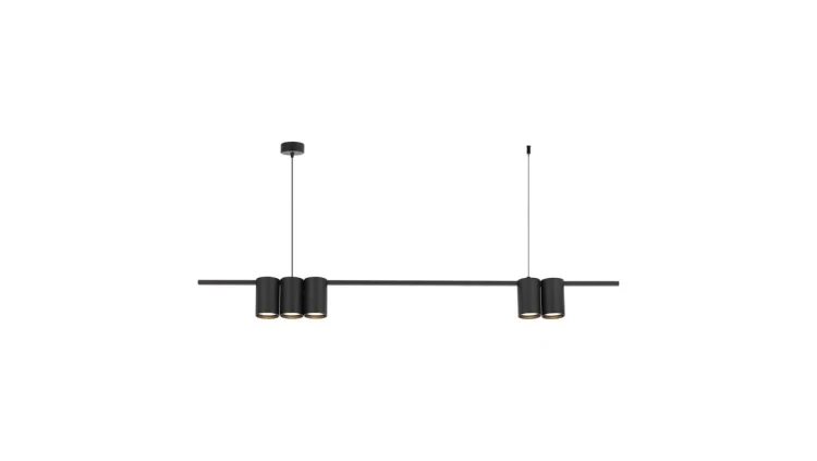 Lampa wisząca (listwa) GENESIS BLACK 5xGU10 ML0367 Milagro