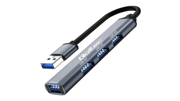 Qoltec Hub Adapter USB 3.0 4w1 4x USB 3.0