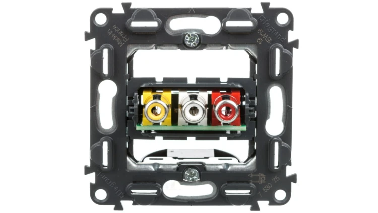 VALENA LIFE Gniazdo 3xRCA 753075