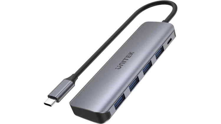 Unitek Aktywny hub USB-C 4xUSB 3.1 Gen1 microUSB