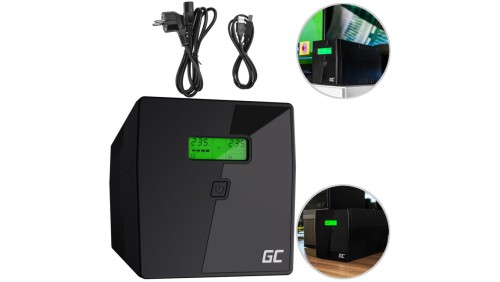 Zasilacz awaryjny UPS Green Cell Micropower z wyświetlaczem LCD 600VA