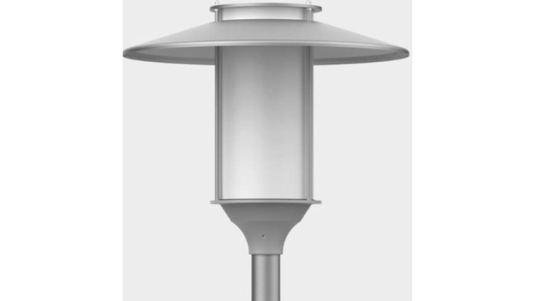 Oprawa ELBA LED 3500K malowana RAL9006 z daszkiem anodowanym inox 2131050/3/C45/10kV