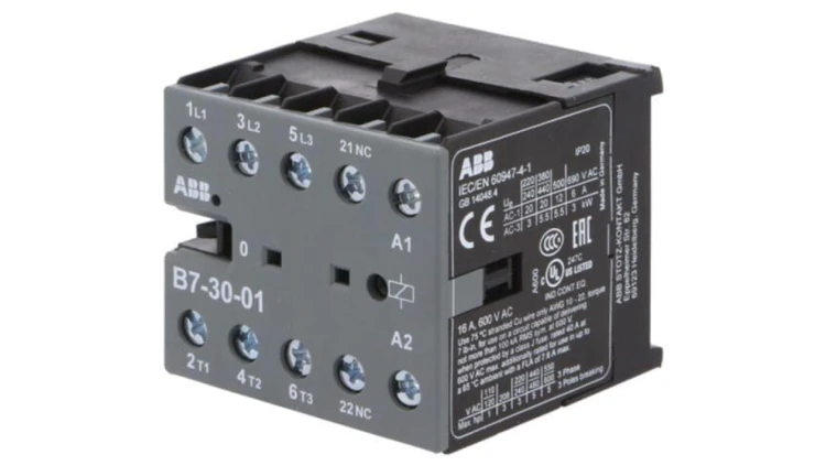 B7-30-01-02 Stycznik 3-biegunowy, NO x3, Styki pomocnicze: NC, 42VAC, 7A, B7