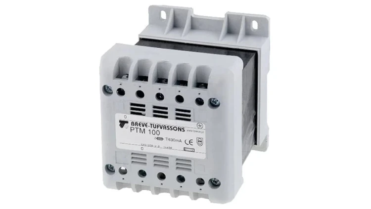 PTM100/230/110V Transformator sieciowy 100VA 230VAC 110V na szynę DIN IP21
