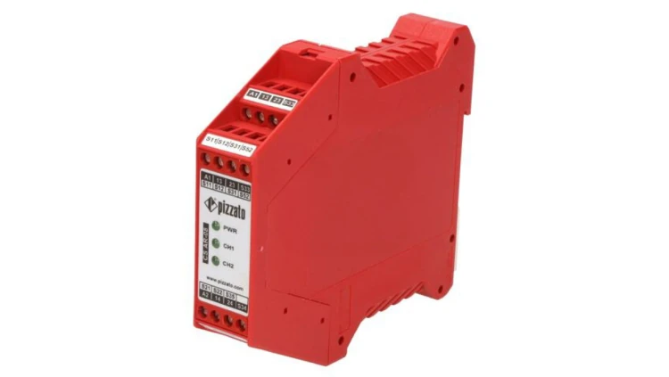 CS-AR-08V024 Moduł: przekaźnik bezpieczeństwa 24VAC 24VDC na szynę DIN