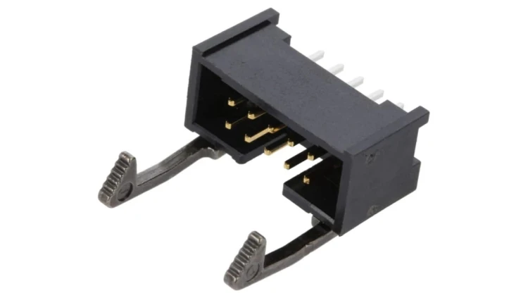 1761606-3 Gniazdo IDC męskie PIN: 10 proste zatrzaskiwany THT złocony
