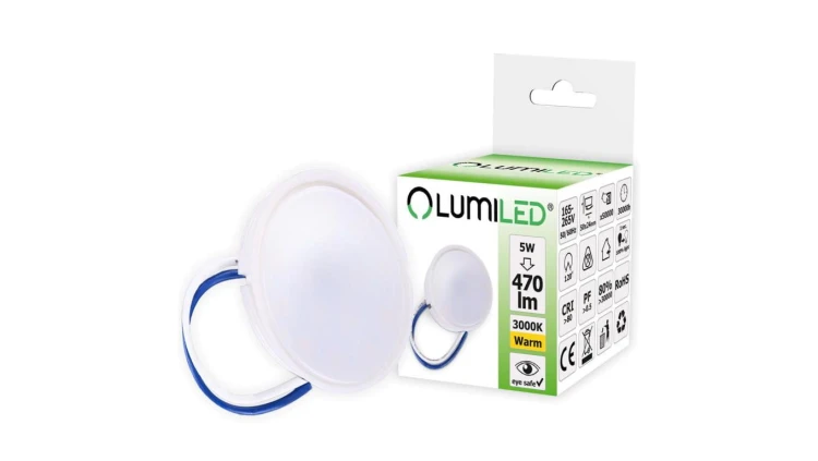Wkład do Opraw LED MR16 Moduł INSERT Mleczny 5W = 50W 120 470lm 3000K Ciepła LUMILED