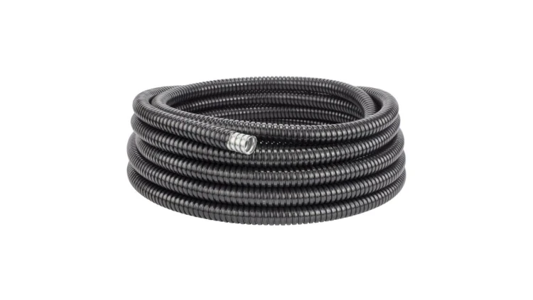 Peszel ochronny metalowy Anaconda Multitite roz.32 34/28,1mm - karbowana elastyczna FCC w powłoce PVC 1250N UV IP67 czarny /30m/