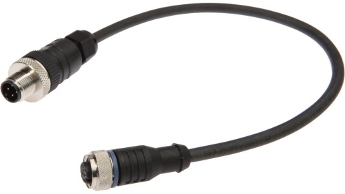 Kabel połączeniowy, 0,3 m, M12 żeński (gniazdo) 12-pinowy prosty, M12 męski (złącze) 4-pinowy prosty, VK03CF25