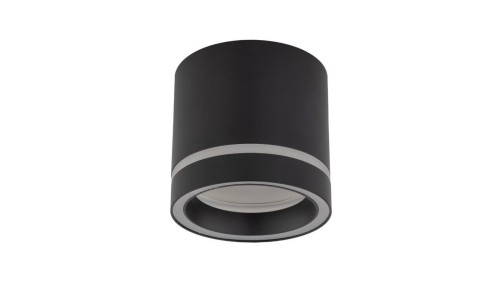 Lampa sufitowa czarna spot – tuba natynkowa JET BLACK GX 53 4351 TK Lighting