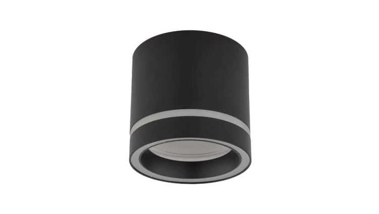 Lampa sufitowa czarna spot – tuba natynkowa JET BLACK GX 53 4351 TK Lighting