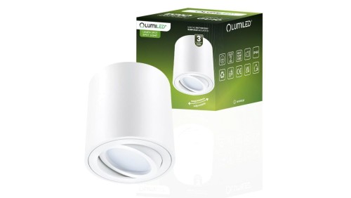 Oprawa Natynkowa HALOGENOWA Spot Tuba EGIO GU10 LUMILED Okrągła Biała 83mm