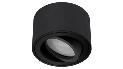 Oprawa Natynkowa HALOGENOWA Ruchoma AMAT-S Okrągła Czarna 50mm LUMILED