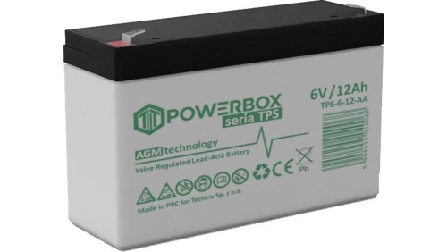Akumulator AGM bezobsługowy Powerbox TPS 6V 12Ah