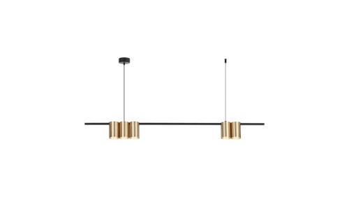 Lampa wisząca (listwa) GENESIS BLACK GOLD 5xGU10 ML0369 Milagro