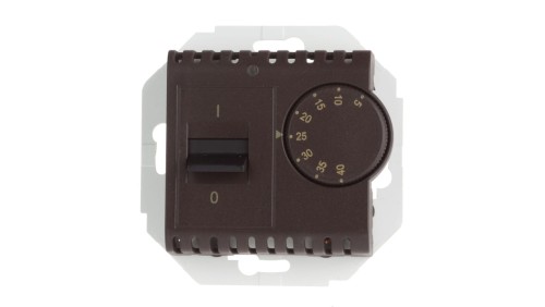 Simon 54 Regulator temperatury z czujnikiem wewnętrznym brąz mat DRT10W.02/46