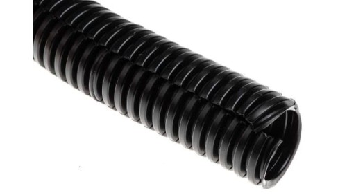 Elastyczny, dzielony, Ø 20mm, dł. 100m, materiał: Tworzywo sztuczne, kolor: Czarny, -20 → +80C, RS PRO