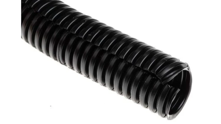 Elastyczny, dzielony, Ø 20mm, dł. 100m, materiał: Tworzywo sztuczne, kolor: Czarny, -20 → +80C, RS PRO