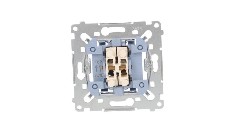 Simon 54 Łącznik żaluzjowy trójpozycyjny 1-0-2 mechanizm 250A 250V, szybkozłącza, SZW1KM