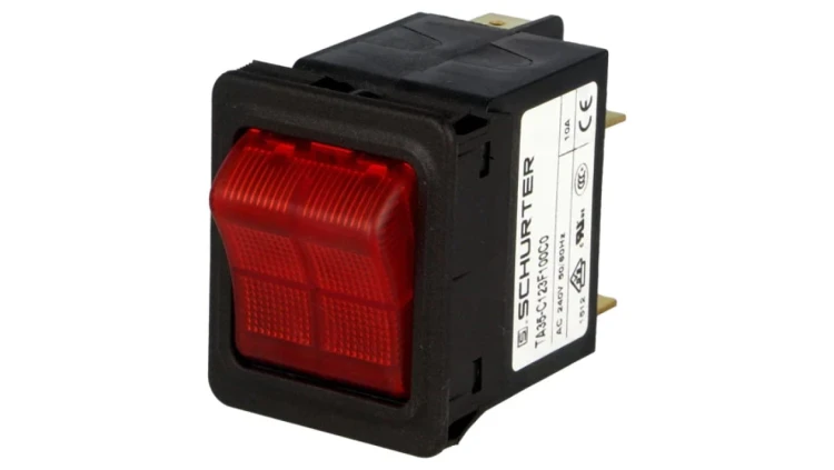TA35-C123F100C0 Wyłącznik nadprądowy Iznam: 10A Uznam: 240VAC 60VDC DPST Bieguny: 2