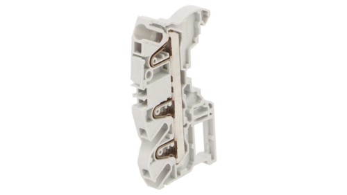 Zacisk rozgałęźny szynowy SNK 0,5÷4mm2 drogi 1 zaciski 3 szary 1SNK706011R0000 (ZK4-3P)
