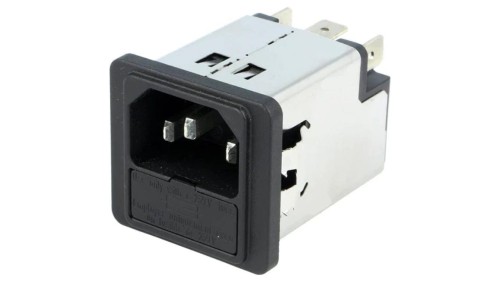 5200.1023.1Złącze zasilające AC gniazdo męskie 10A 250VAC IEC 60320