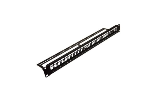Patch panel 24-port 1U 19cali pusty do Keystone z org