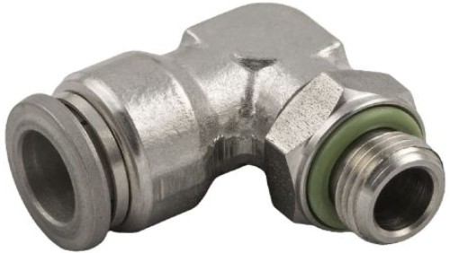 Obrotowa złączka pośrednia kolankowa gwint M5 męskie, Wciskane 4 mm RS PRO Tak Tak