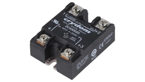 DC400D20 Przekaźnik półprzewodnikowy Uster: 4...32VDC 20A 1...400VDC IP00