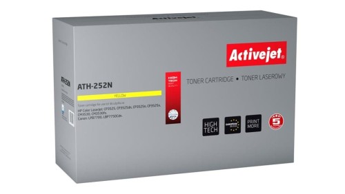 Toner Activejet ATH-252N (zamiennik HP 504A CE252A, Canon CRG-723Y Supreme 7000 stron żółty)