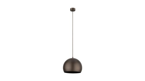 Lampa wisząca pojedyncza ZOE BROWN M do pomieszczeń rustykalnych, stalowy klosz 10171 TK Lighting